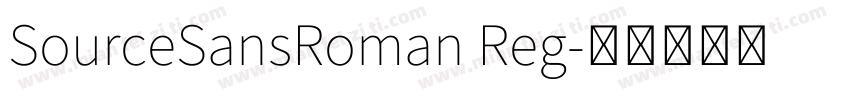 SourceSansRoman Reg字体转换